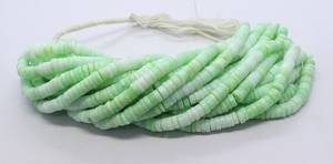 AAA Natural Green <b>Opal</b> Heishi Washer Beads 7-7.5 MM Shaded Green <b>Opal</b> Wheel Gemstone Beads 16 Inch Green Parrot <b>Opal</b> Tyre Shape - Product Image 4
