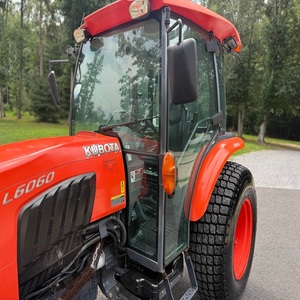 Tractores Kubota L6060 Usados Baratos, Tractor Agrícola de 4 Ruedas con Cargador Frontal en Venta - Product Image 4