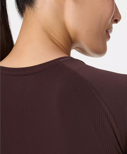 T-shirt court en coton pour femme, style vintage, respirant, séchage rapide, manches courtes, col rond, décontracté, pour l'été et la gym, rétro - Product Image 4