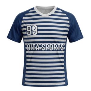 ชุดยูนิฟอร์มแฮนด์บอลลายทางสีขาวกรมท่าสำหรับผู้ชาย ชุดเสื้อเจอร์ซีย์โพลีเอสเตอร์ กางเกงขาสั้น ชุดทีมสำหรับเล่นกีฬา แข่งขัน และฝึกซ้อม - Product Image 3