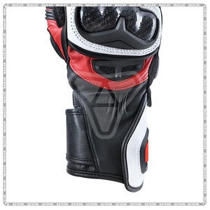 Gants courts haute durabilité pour femmes Équipement de moto confortable en cuir - Product Image 4