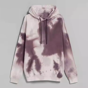 Conjunto de Sudadera con Capucha Tie Dye Unisex, Manga Larga, Corte Holgado, Chándal de Algodón, Ropa Casual de Otoño con Bolsillos Laterales - Product Image 4