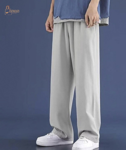 Pantalones de Traje de Pierna Ancha para Hombre, Ligeros, 100% Algodón, de Cintura Media, Finos, Estilo Casual de Negocios, de Secado Rápido, Ecológicos, con Cierre de Cremallera - Product Image 4