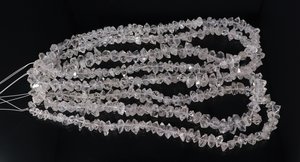 Cuentas de cuarzo diamante Herkimer blanco natural de 9-13 mm, cuentas de piedras preciosas de cuarzo diamante, cuentas de Herkimer naturales sin pulir para joyería - Product Image 6