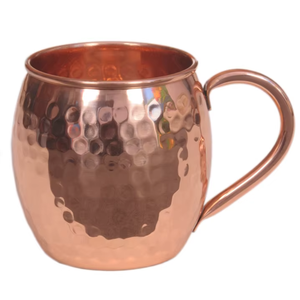Taza Moscow Mule de Cobre Puro Martillada a Mano |   Vaso Premium para Bebidas, Tumbler Ayurvédico, Utensilios de Bar, Servidor de Bebidas, Regalo para Uso Diario - Product Image 3