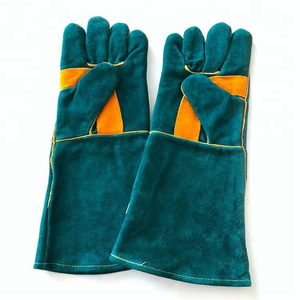 Gants de soudage en cuir résistant à la chaleur, doublure personnalisable avec logo - Product Image 1