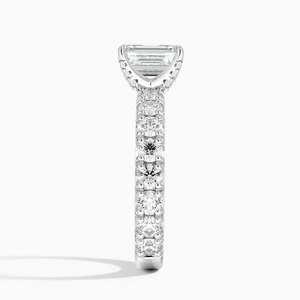 BOJ <b>Ring</b> 0118 <b>Emerald</b> Cut 925 <b>Silver</b> Luxe Ellora Prong Setting Solitaire Diamond <b>Ring</b> 2ct D Color VVS1 Moissanite GRA Certified - Product Image 3
