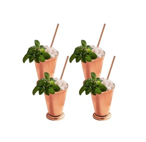 Verre à eau en cuivre de qualité supérieure, fabriqué par un fabricant fiable, finition martelée artisanale, élégant, pour la santé ayurvédique - Product Image 2