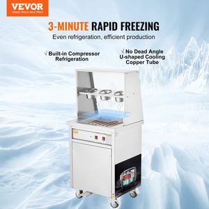 13.8 commerciale \ "X 13.8 \" quadrato in acciaio inossidabile laminati macchina per gelato fritto rotolo 2 raschietti per Yogurt - Product Image 2