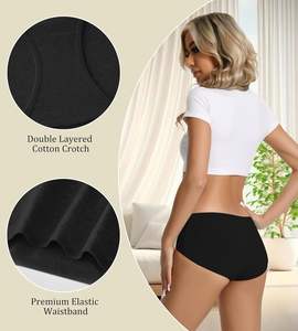 Braguitas Hipster para Mujer Everyday Bliss, Mezcla de Algodón Suave, Tejido Liso Teñido, Transpirable, Ecológico, Sensación Agradable y Flexible - Product Image 4