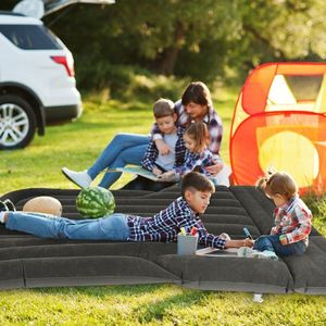 Materasso SUV nero per campeggio letto ispessito cuscino con pompa ad aria e borsa di stoccaggio PVC floccato letto per auto per viaggi a casa - Product Image 5