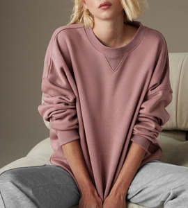 Sweat-shirts à capuche pour femmes, couleur rose unie, 100% coton molletonné, col rond, prix de gros. - Product Image 1