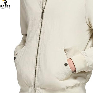 Anti-Wear Fabric Flight Bomber Jacket Secure Fit <b>Wind</b> <b>Shield</b> Men Oversized Bomber Jacket Drop Shoulder Streetwear Outerwear - Product Image 5