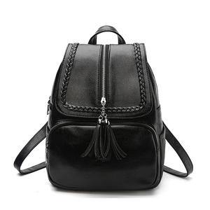 Girls' Fashion PU <b>Leather</b> Anti-Theft Water Resistant Medium Capacity School <b>Backpack</b> with Zipper & Hasp - Product Image 4