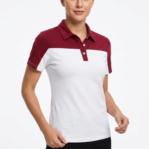 Polo de Hombre con Bloques de Color, Manga Corta, Tejido, Casual, Blanco y Rojo, Diseño Sólido, Cierre de Botones, Corte Regular - Product Image 5