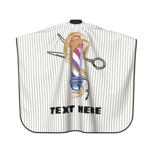Cape de coiffeur professionnelle pour salon de coiffure, logo personnalisé, imperméable, impression par sublimation, légère, durable, nylon/polyester - Product Image 3