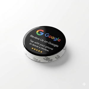 Etiqueta Adhesiva de PVC con Código QR para Reseñas de Google, Forma Redonda, para Negocios, con Espacio para Comentarios - Product Image 3