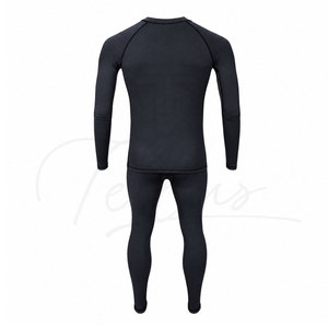 Conjunto de Compresión para Hombre, Color Sólido, Cuello Redondo, Transpirable, Sin Costuras, Ropa de Yoga, Cintura Elástica Doble - Product Image 3