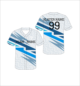 Camiseta de Béisbol Personalizada con Cuello en V, Manga Corta, Sublimada, de Poliéster que Absorbe la Humedad, para Adultos, con Impresión del Nombre del Equipo - Product Image 2