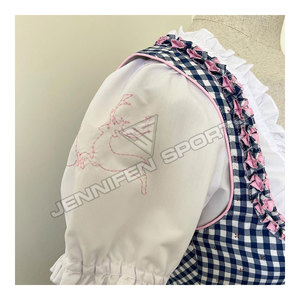 Vintage Red Dirndl Dress Bavarian Oktoberfest <b>Costume</b> Women Country Style Lolita <b>Anime</b> Cosplay Party Outfit - Product Image 3