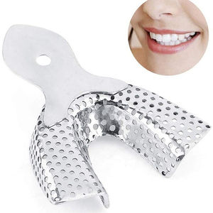 Instrumento médico profesional, bandeja de impresión dental de acero inoxidable, equipo para clínica dental - Product Image 1
