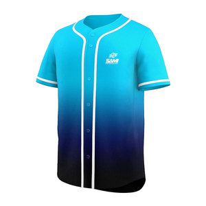 เสื้อทีมเบสบอลสั่งทำขายส่ง แขนสั้น น้ำหนักเบา โพลีเอสเตอร์ 100% ขั้นต่ำในการสั่งซื้อน้อย ผลิตในปากีสถาน สำหรับขายออนไลน์ - Product Image 2