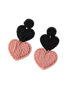 Boucles d'oreilles pendantes en perles brodées à la main, style luxe léger, très demandées, couleur personnalisable, pour demoiselles d'honneur et mariages - Product Image 2