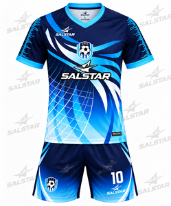 ชุดเสื้อฟุตบอลชาย SALSTAR แบบซับลิเมชั่น คอวี ระบายอากาศได้ดี ผลิตจากโพลีเอสเตอร์ เหมาะสำหรับทุกฤดูกาล ชุดกีฬาสำหรับผู้ใหญ่ - Product Image 3
