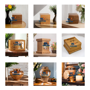 Urne en bois OEM disponible pour les commandes en gros d'urne en bois pour cendres avec artisanat personnalisé de l'exportateur du Vietnam - Product Image 2