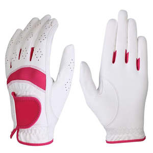 Guantes de Golf Cómodos y Transpirables de Piel de Oveja Genuina Cabretta, Antideslizantes, con Correa de Muñeca Ajustable, Ligeros, de Dedo Completo - Product Image 4