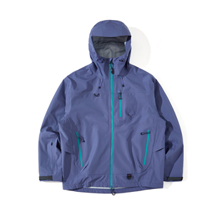 Veste de moto unisexe imperméable à capuche bleue en nylon enduit PU avec fermeture éclair, vêtement d'extérieur formel pour le printemps - Product Image 1