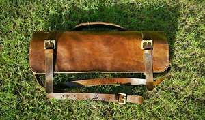 Étui à couteaux en cuir véritable fait main, sac de chef, organiseur professionnel pour outils de cuisine, étui de voyage anti-odeur, étui décontracté - Product Image 2