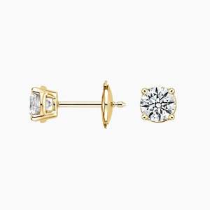 Pendientes de Diamantes Cultivados en Laboratorio con Cuatro Puntas, Plata de Ley 925, 1 Quilate, Certificados por IGI - Product Image 2