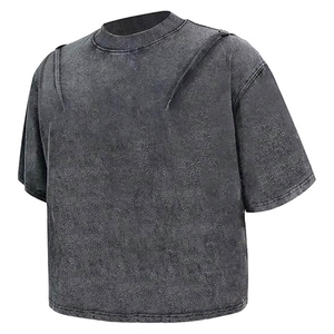 Débardeur court pour homme à col rond, couleur unie, en jersey de coton, style décontracté, respirant, coupe classique, design vierge - Product Image 6