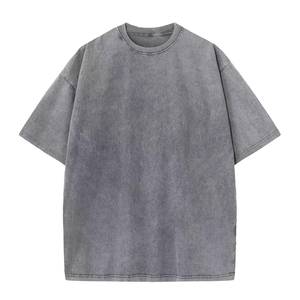 เสื้อยืดสตรีทแวร์พิมพ์ลายซิลค์สกรีน ทรงโอเวอร์ไซส์ ไซส์พลัสสำหรับผู้ชาย ล้างสีแบบแอซิดวอช สไตล์วินเทจ ผ้าคอตตอนถัก 100% น้ำหนัก 230 กรัม - Product Image 4