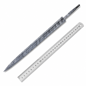 Lame de sabre Viking à double tranchant en acier Damas, fabriquée à la main, 34 pouces, idéale pour la fabrication de sabres - Product Image 1