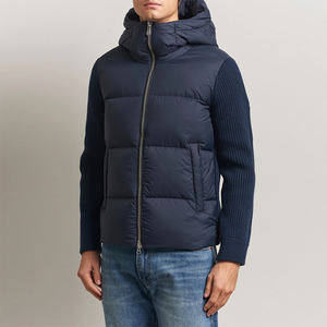 Doudoune matelassée à capuche pour homme grande taille, entièrement zippée, décontractée, coupe-vent, avec poches latérales - Product Image 3