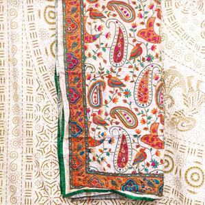 Pañuelos Dupatta Phulkari de Colores Brillantes Bordados a Mano, Pañuelos Hechos a Mano, Dupatta Ligera India, Regalo de Boda India - Product Image 4