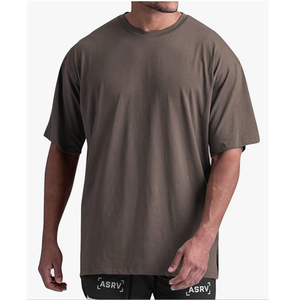 T-shirts personnalisés pour hommes, t-shirt en coton de haute qualité, coupe ample, impression en relief - Product Image 1