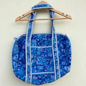 Bolso Tote Abierto Acolchado de Color Sólido Ligero al por Mayor, Bolso de Hombro de Algodón de Gran Capacidad para Mujer - Product Image 1