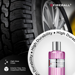 Brillo para Neumáticos Fireball de 500 ml (Rosa), Brillo Húmedo de Larga Duración para Autos, Motos y SUVs con un Acabado Brillante Perfecto - Product Image 5