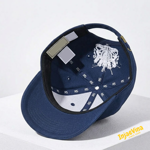 Casquettes de baseball unisexes courbées à 5 panneaux en coton personnalisables avec logo, ajustables, pour le sport et la protection solaire, vente en gros - Product Image 4