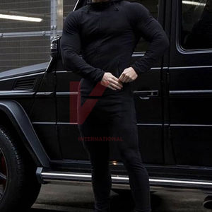 Conjunto Deportivo Cortavientos para Hombre, Chaqueta Ligera Impermeable y Pantalones Deportivos con Cintura Elástica, Suministro al por Mayor - Product Image 4