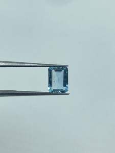 พลอยอะความารีนสีน้ำเงินธรรมชาติทรงบาแกตต์ 6x8 มม. 1.30 กะรัต คุณภาพสูง แบบเม็ดเดี่ยว - Product Image 2