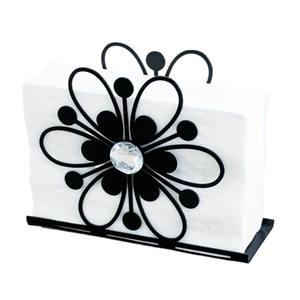 Porta Servilletas de Hierro con Acabado en Polvo Negro Mate de Diseño Primitivo para Decoración del Hogar, Decoración de Fiestas y Regalos - Product Image 6