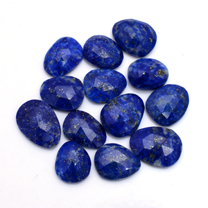 Bleu Lapis Lazuli Rose coupe à facettes 11 MM à 14 MM naturel Lapis Lazuli Rose coupe forme pierre précieuse en vrac pour la fabrication de bijoux - Product Image 2