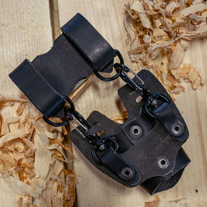 Professional Leather Hammer <b>Pouch</b> Reinforced <b>Tool</b> <b>Belt</b> Holder Heavy Duty Carpenter Accessory For Builders Contractors for sale - Product Image 5
