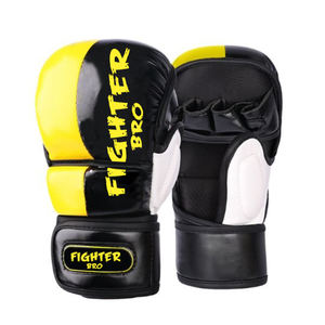 Gants de compétition MMA en cuir synthétique pour entraînement, sparring et combat, Muay Thai, Kickboxing, logo personnalisé, qualité professionnelle - Product Image 4