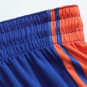 Conjunto de camiseta y pantalones cortos de fútbol sin mangas para hombre, azul y naranja, ropa deportiva de poliéster que absorbe la humedad, para todas las estaciones - Product Image 6