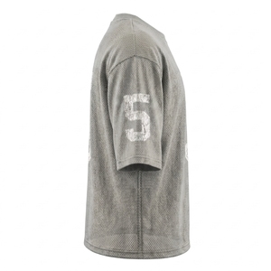 High Quality Custom Printed Oversized American Football Fans Sportswear Single Layer Mesh Jersey Loose Fit Plus Size <b>Tshirts</b> - Product Image 3